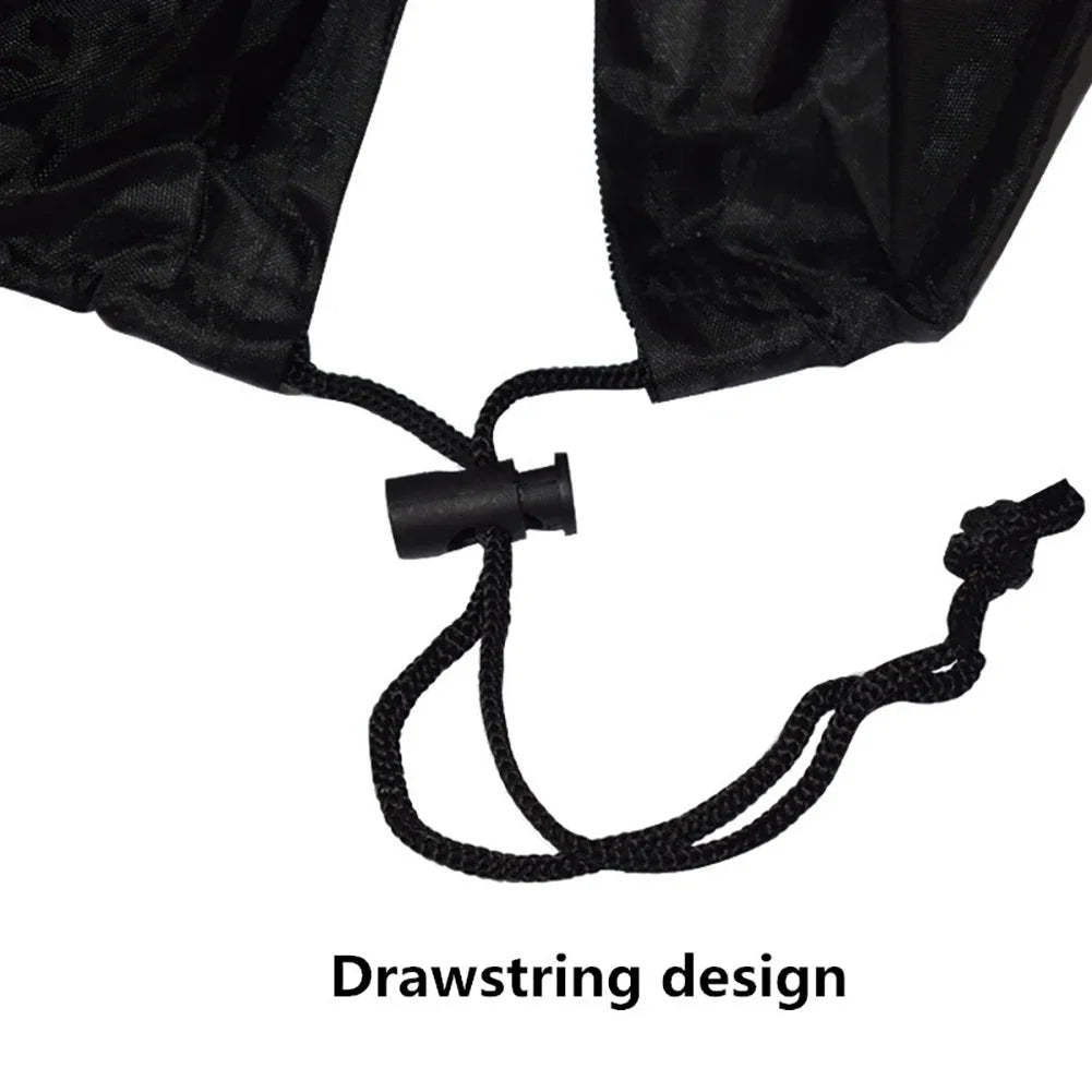15-250HP Full Outboard Motor Engine Boat Cover 210D Waterproof Anti-Scratch Heavy Duty Engine Protector Motor Black Boat Fabric