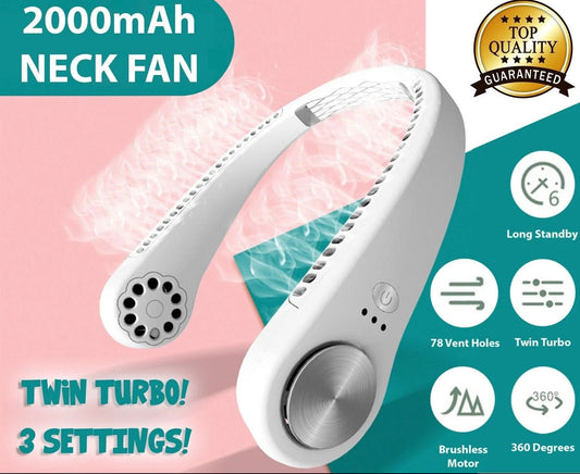 USB Portable Hanging Neck Fan Cooling Air Cooler Little Electric Air Conditioner