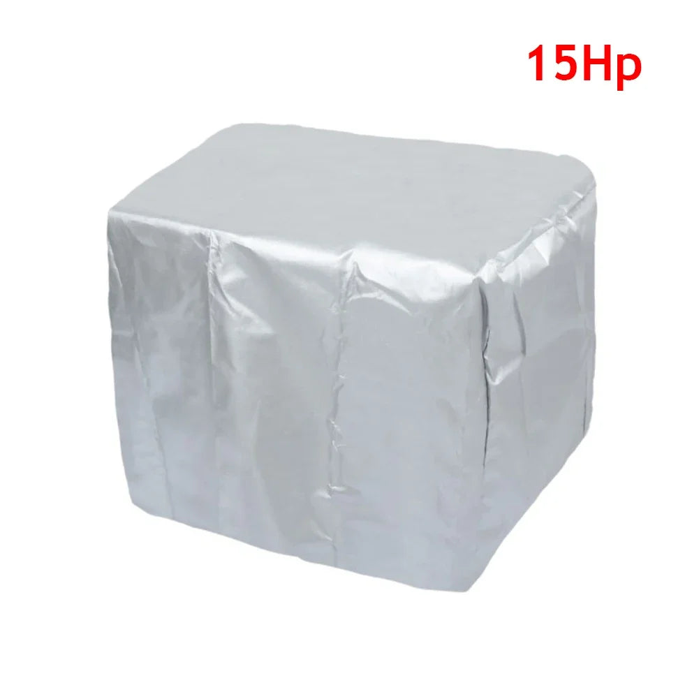 15-250HP Full Outboard Motor Engine Boat Cover 210D Waterproof Anti-Scratch Heavy Duty Engine Protector Motor Black Boat Fabric