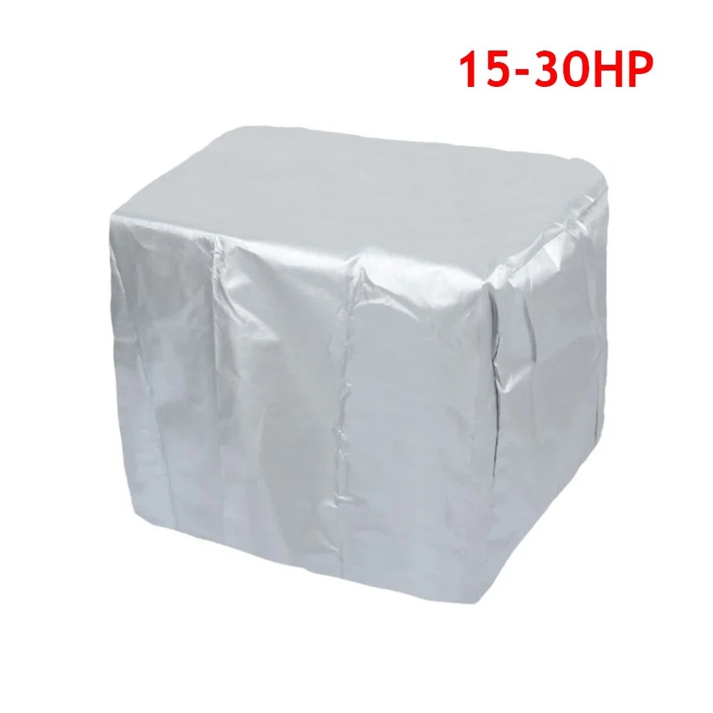 15-250HP Full Outboard Motor Engine Boat Cover 210D Waterproof Anti-Scratch Heavy Duty Engine Protector Motor Black Boat Fabric