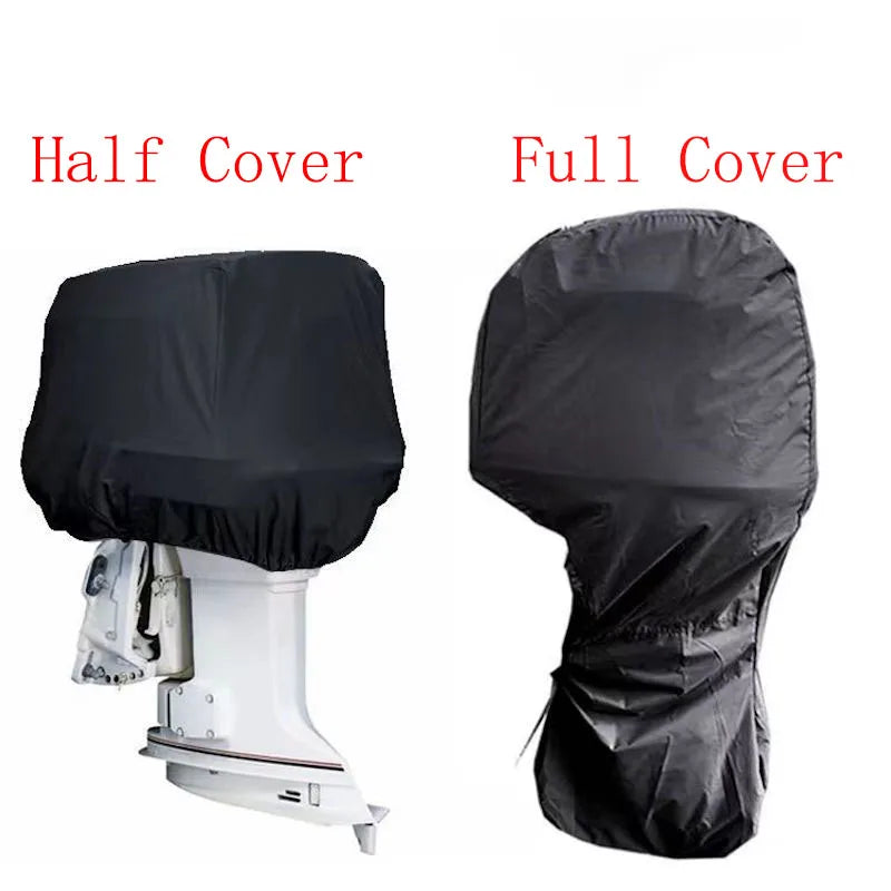 Motor Engine Boat Cover UV Oxford Waterproof Yacht Half Outboard anti Dustproof Cover Marine Engine Protector 210D 420D 6-225HP