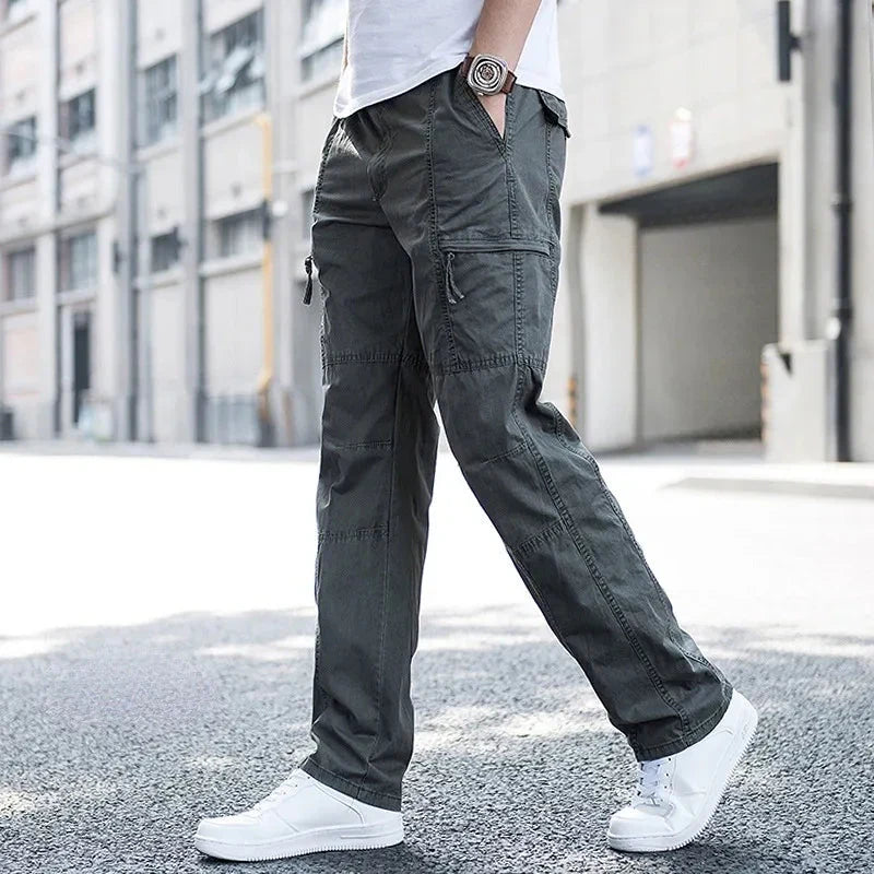 Men’S Cargo Trousers with Multiple Pockets