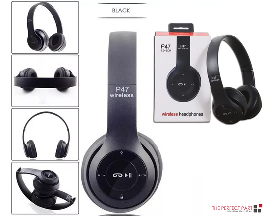 Wireless Bluetooth 5.0 Headphones Headset Over-Ear FM Radio MIC Foldable TF Card
